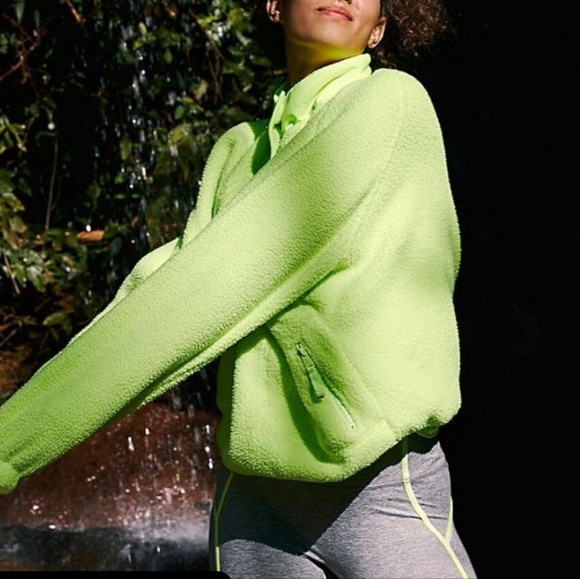 FP Movement Hit The Slopes Fleece Jacket/Neon Yellow - Picture 3 of 11